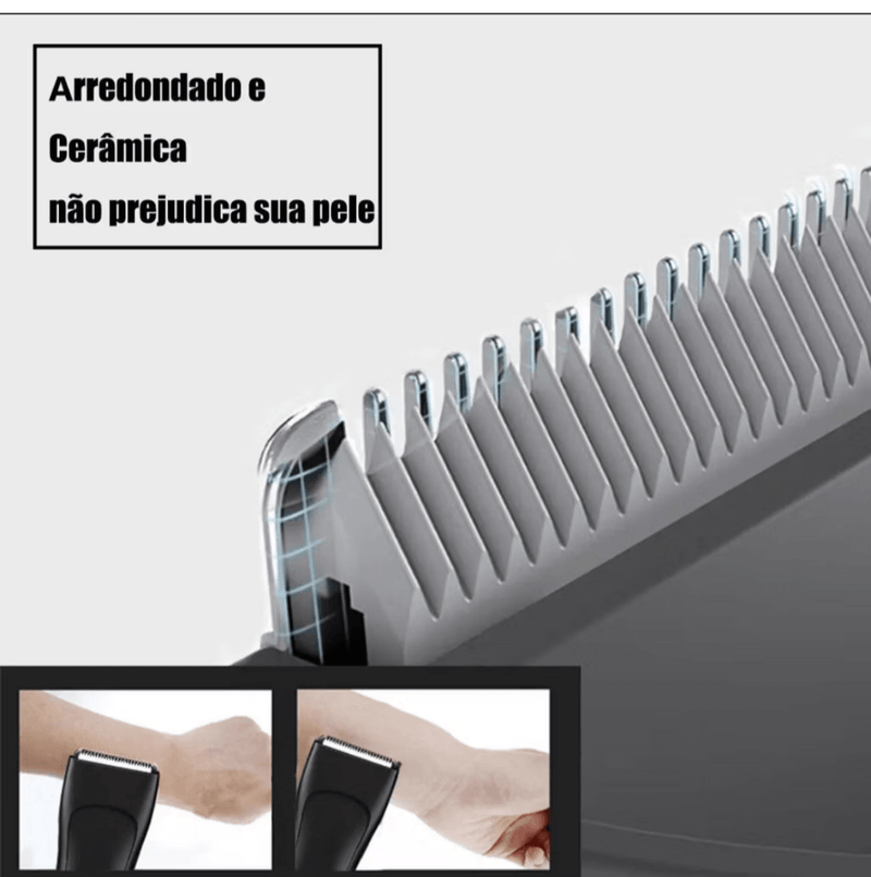 Aparador de Pelos Sensitive Hyper - Lâmina de Cerâmica A Prova d'agua - Trend Select