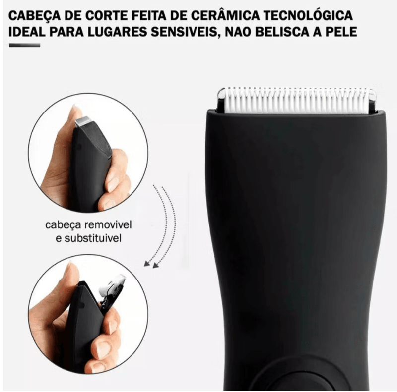 Aparador de Pelos Sensitive Hyper - Lâmina de Cerâmica A Prova d'agua - Trend Select