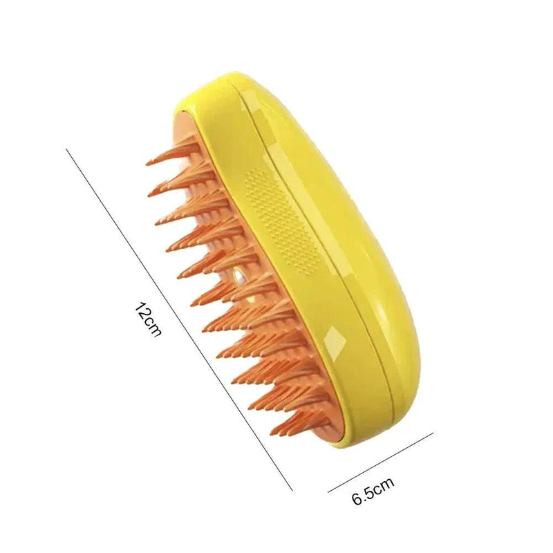 Escova Vapor 3 em 1: Remova Pelos, Massageie e Limpe Seu Pet - Trend Select