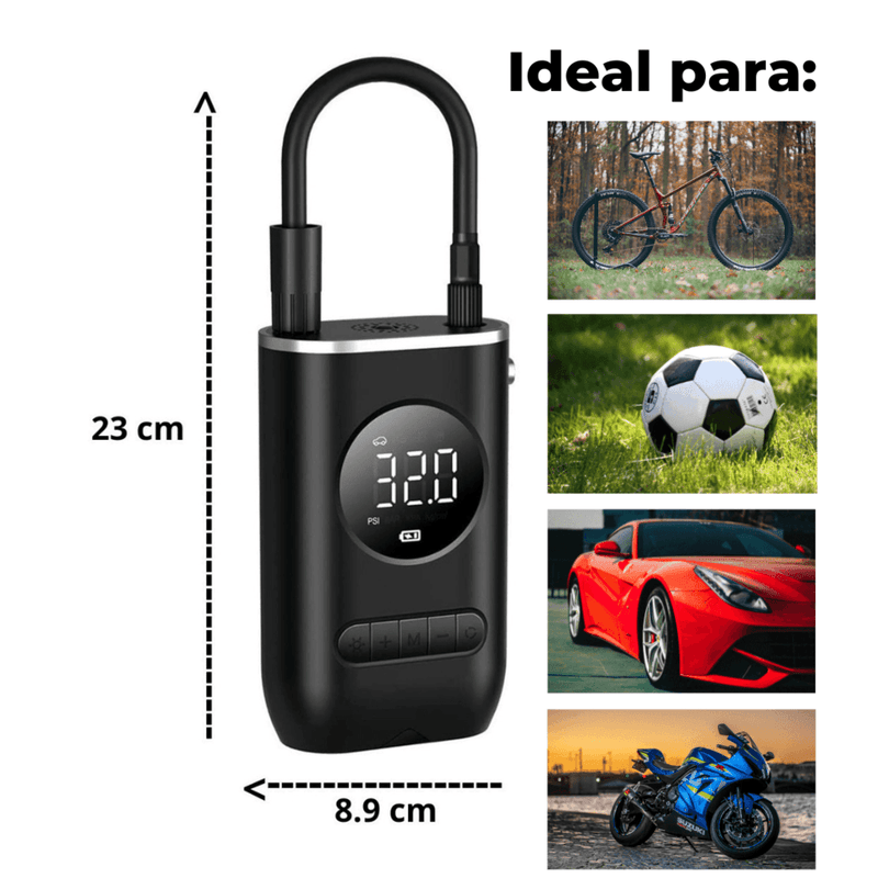 Calibrador/ Compressor Portátil Recarregável Multifuncional - Tela Digital - Trend Select